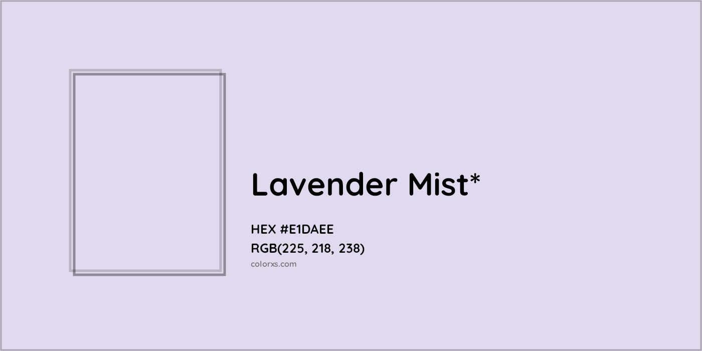 HEX #E1DAEE Color Name, Color Code, Palettes, Similar Paints, Images