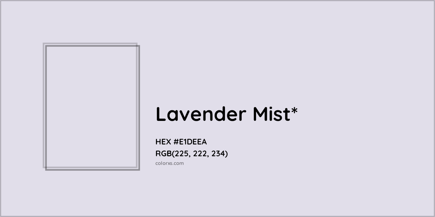 HEX #E1DEEA Color Name, Color Code, Palettes, Similar Paints, Images
