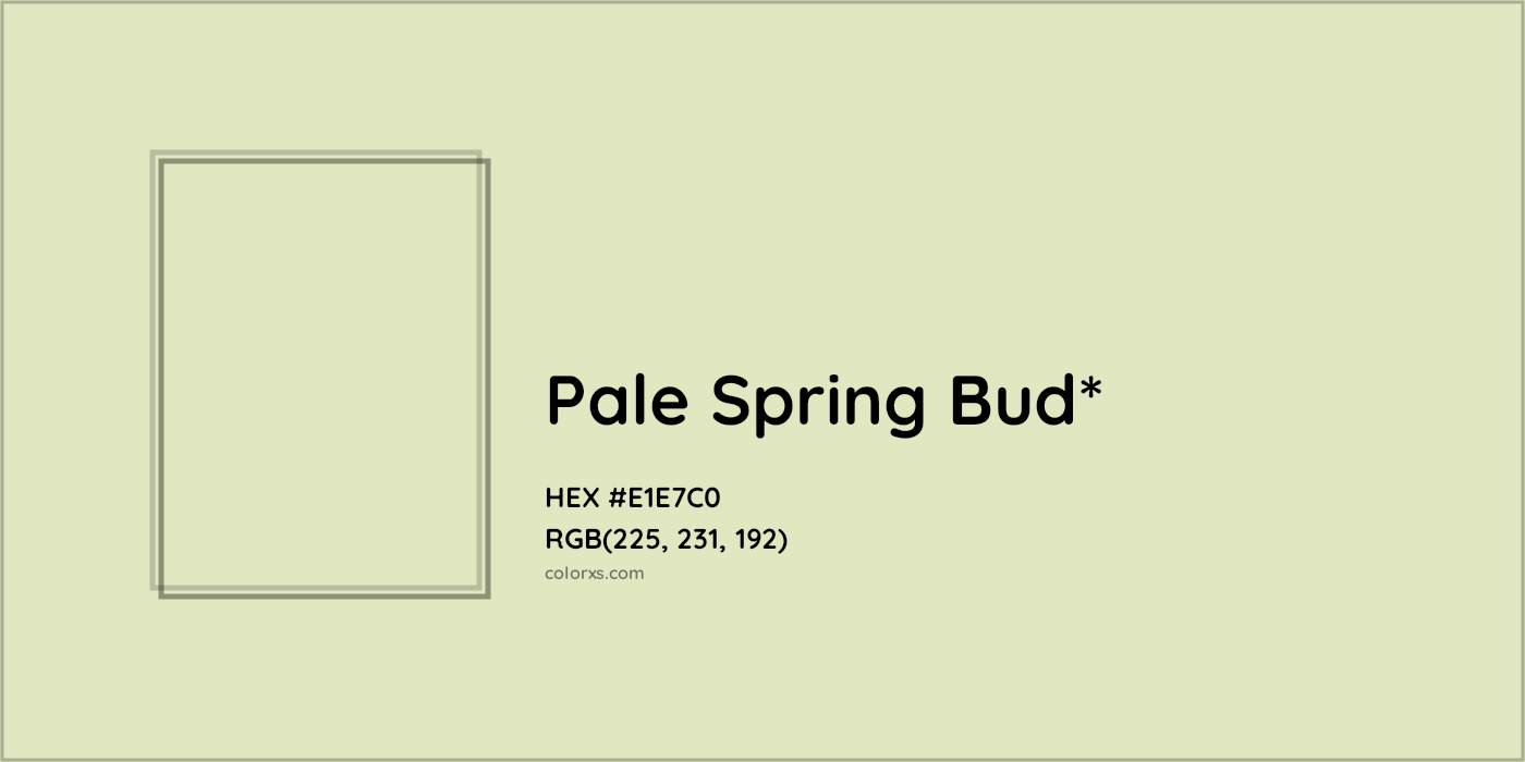 HEX #E1E7C0 Color Name, Color Code, Palettes, Similar Paints, Images