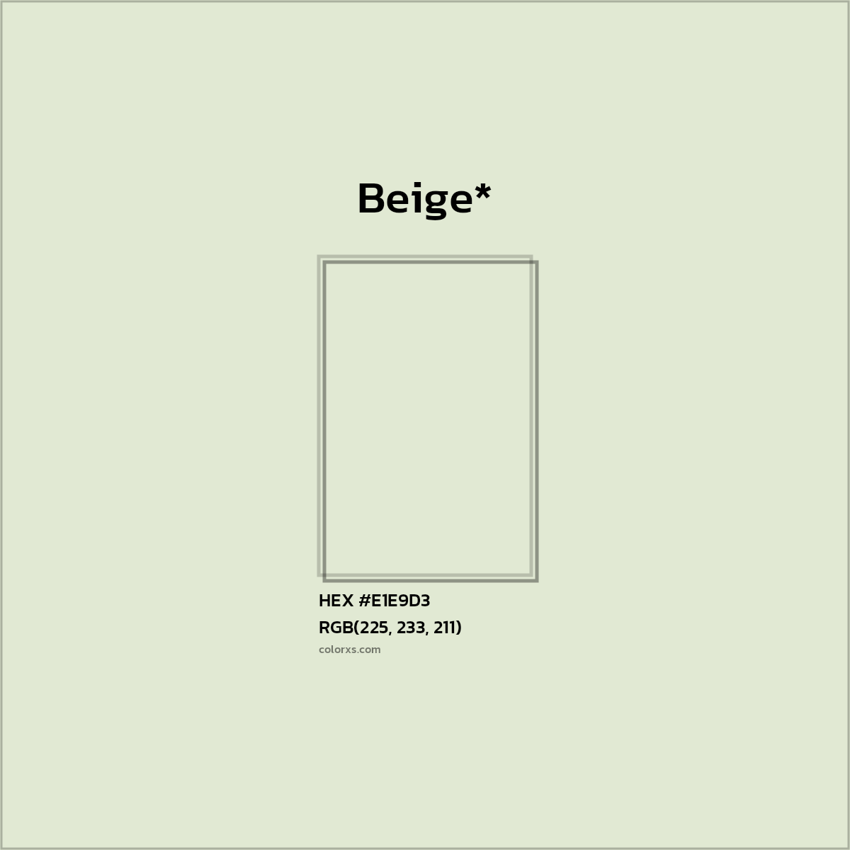 HEX #E1E9D3 Color Name, Color Code, Palettes, Similar Paints, Images