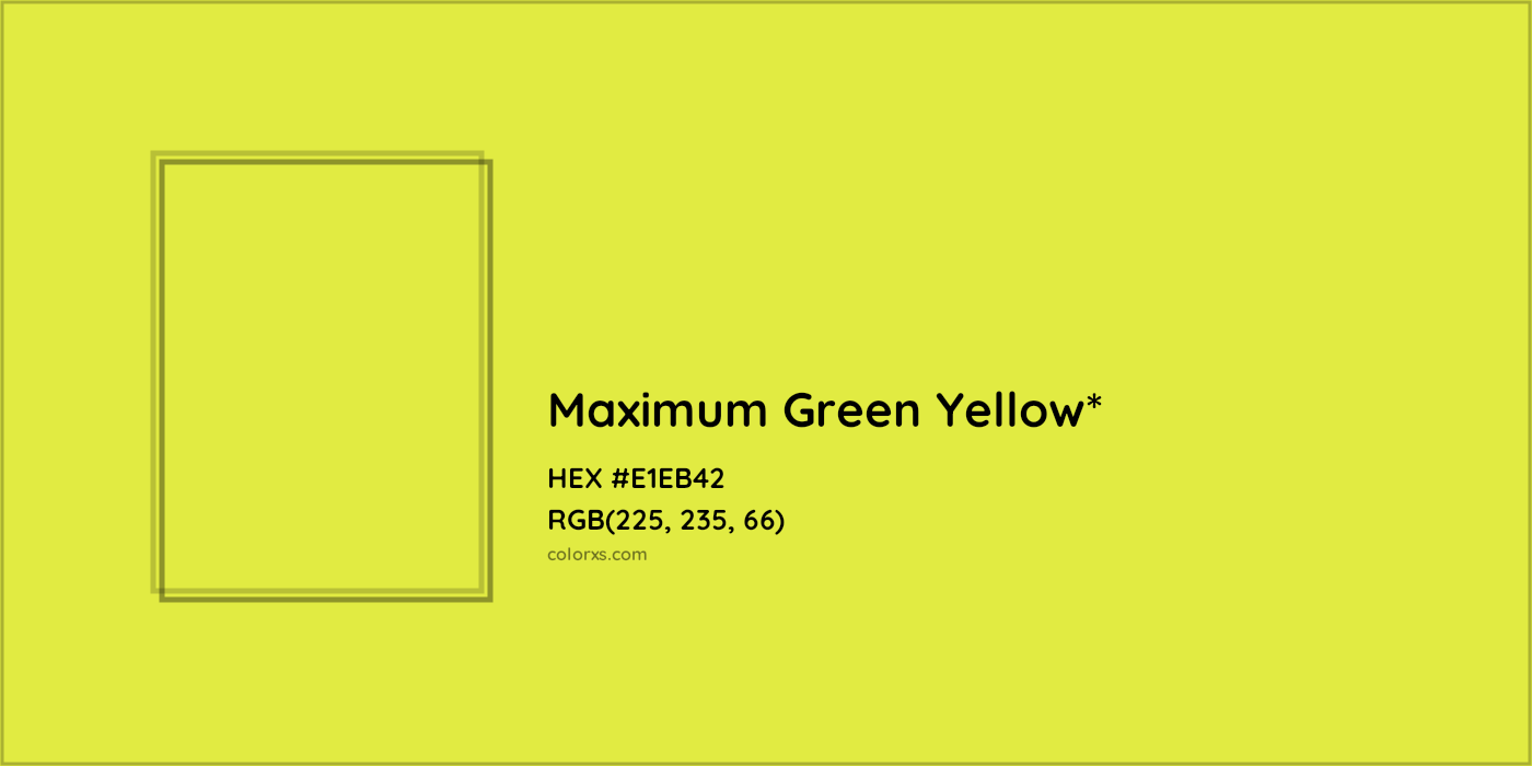 HEX #E1EB42 Color Name, Color Code, Palettes, Similar Paints, Images