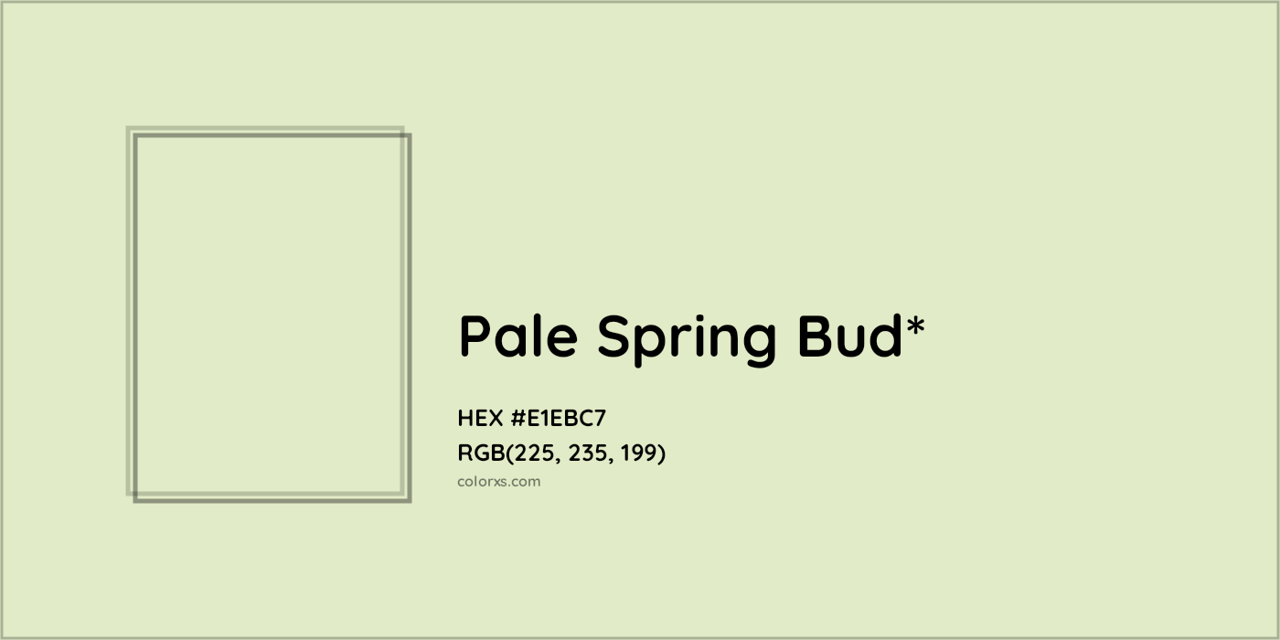 HEX #E1EBC7 Color Name, Color Code, Palettes, Similar Paints, Images