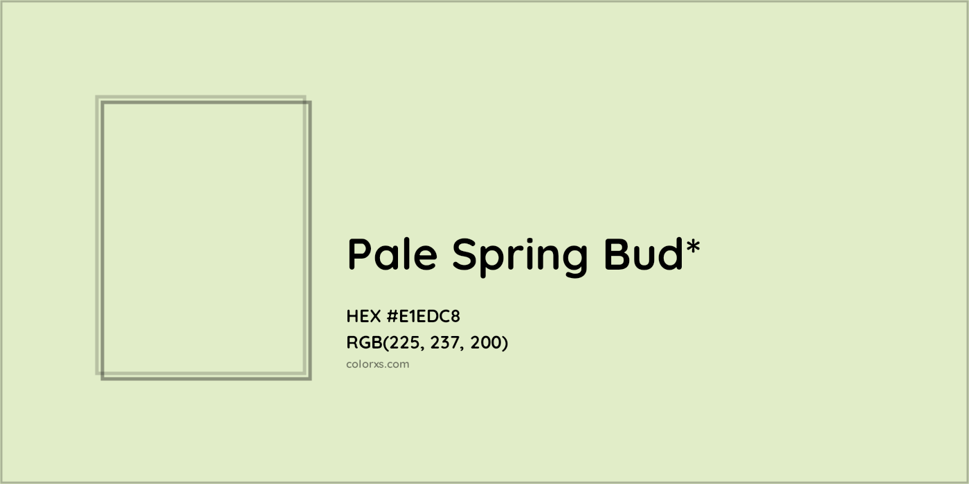 HEX #E1EDC8 Color Name, Color Code, Palettes, Similar Paints, Images