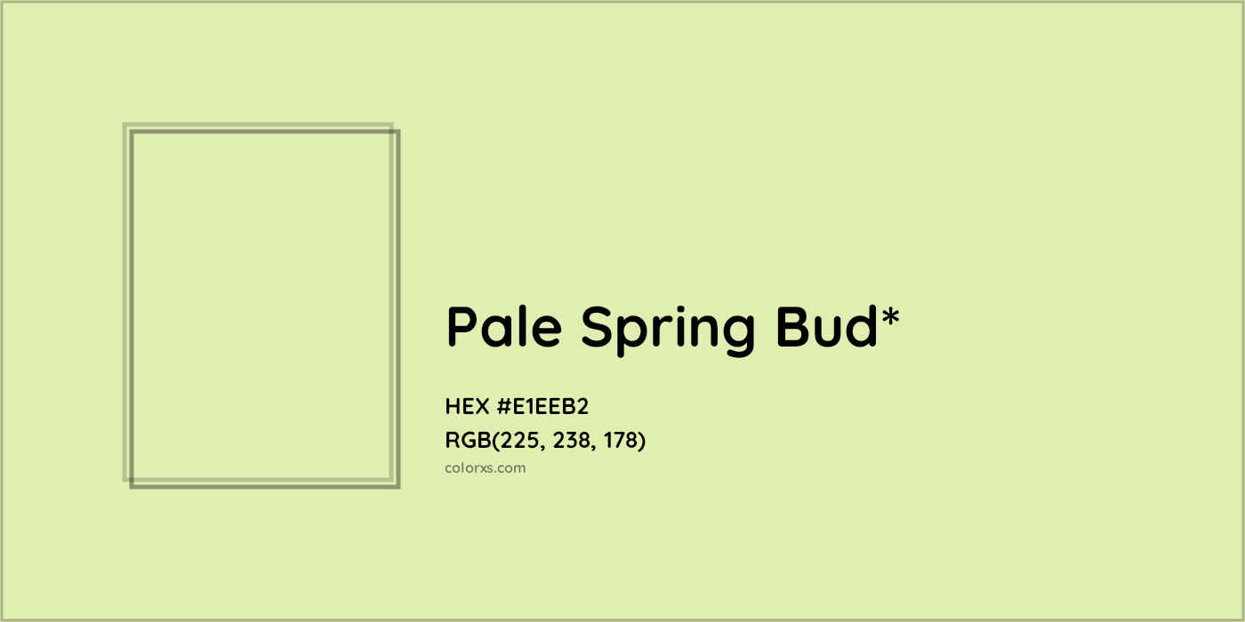 HEX #E1EEB2 Color Name, Color Code, Palettes, Similar Paints, Images
