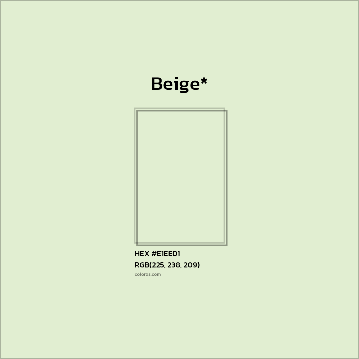 HEX #E1EED1 Color Name, Color Code, Palettes, Similar Paints, Images