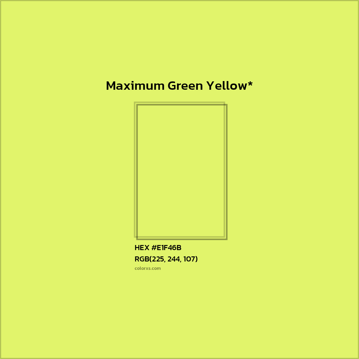 HEX #E1F46B Color Name, Color Code, Palettes, Similar Paints, Images