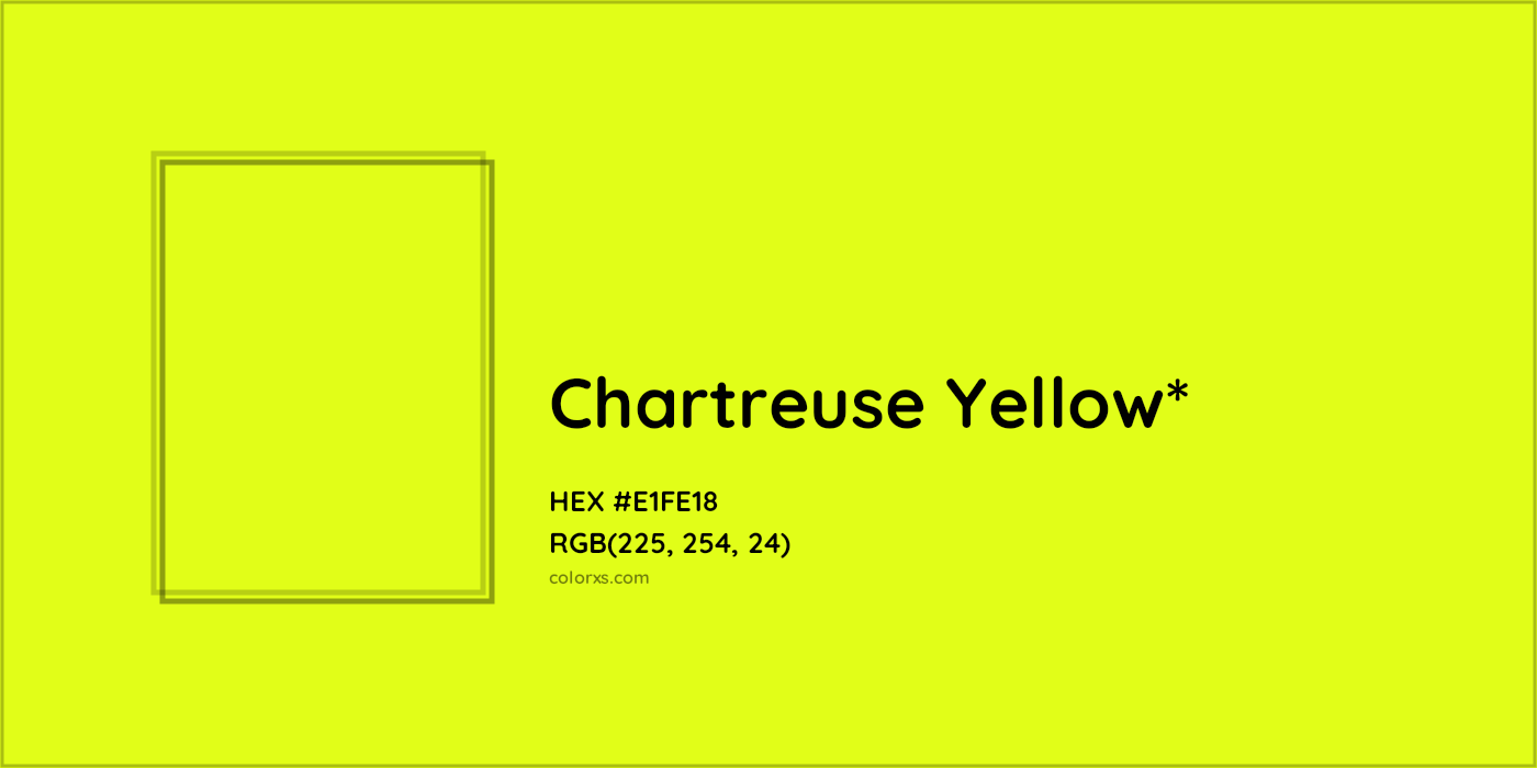 HEX #E1FE18 Color Name, Color Code, Palettes, Similar Paints, Images