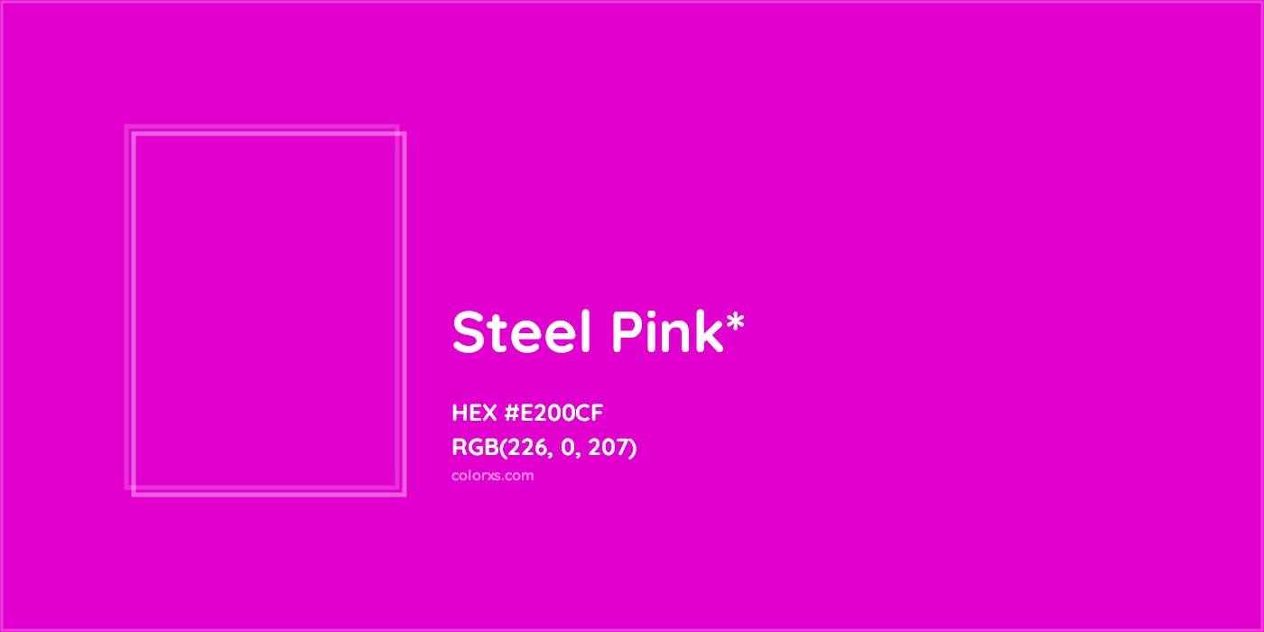 HEX #E200CF Color Name, Color Code, Palettes, Similar Paints, Images
