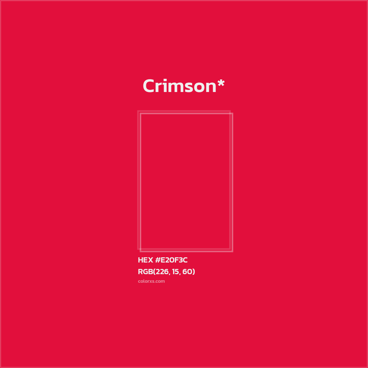 HEX #E20F3C Color Name, Color Code, Palettes, Similar Paints, Images