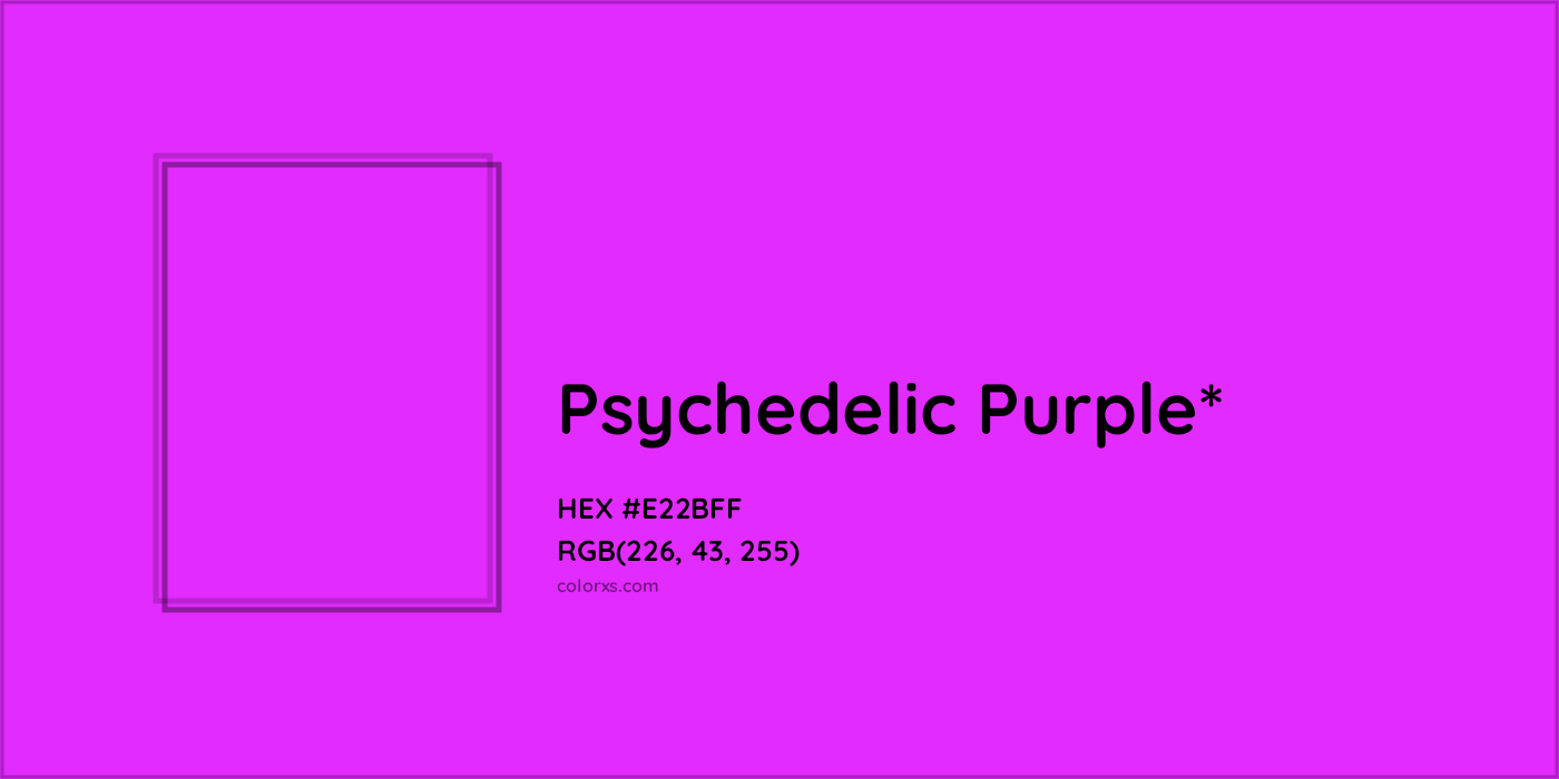 HEX #E22BFF Color Name, Color Code, Palettes, Similar Paints, Images