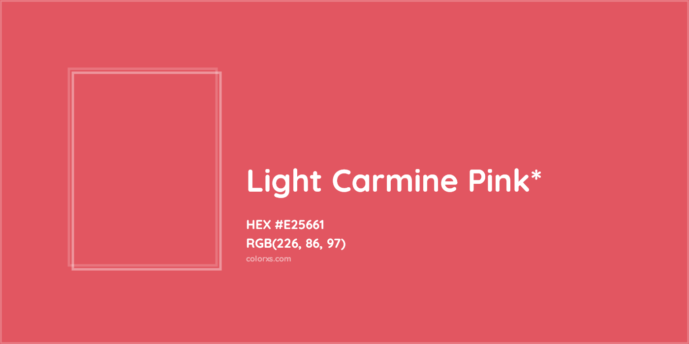 HEX #E25661 Color Name, Color Code, Palettes, Similar Paints, Images