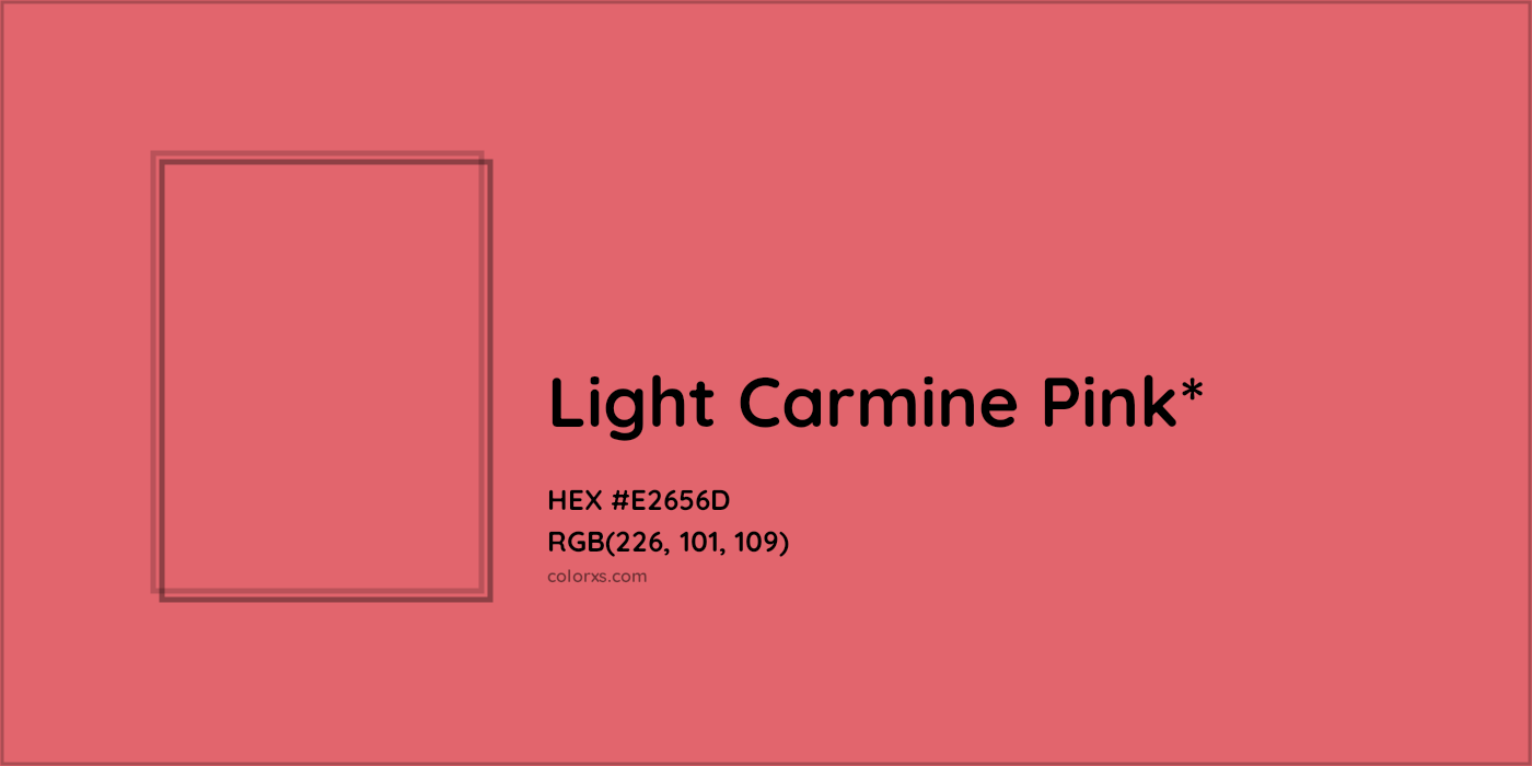 HEX #E2656D Color Name, Color Code, Palettes, Similar Paints, Images