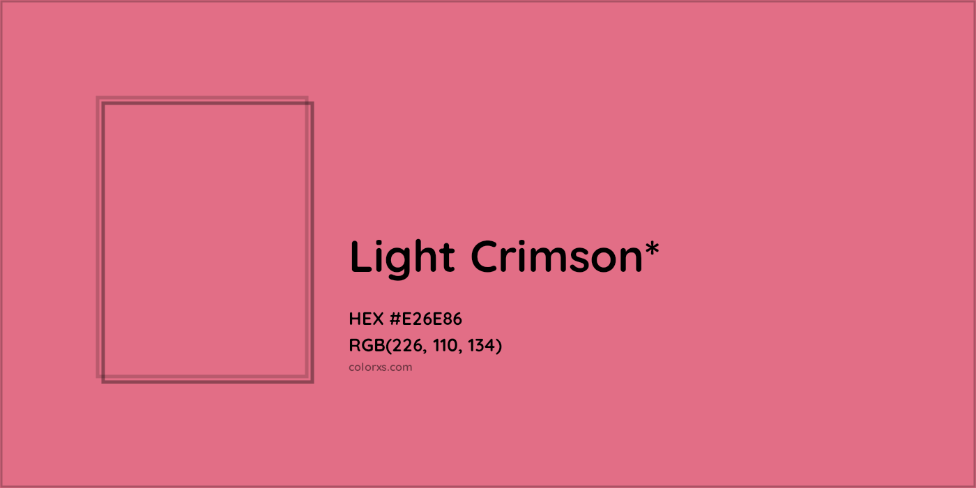 HEX #E26E86 Color Name, Color Code, Palettes, Similar Paints, Images