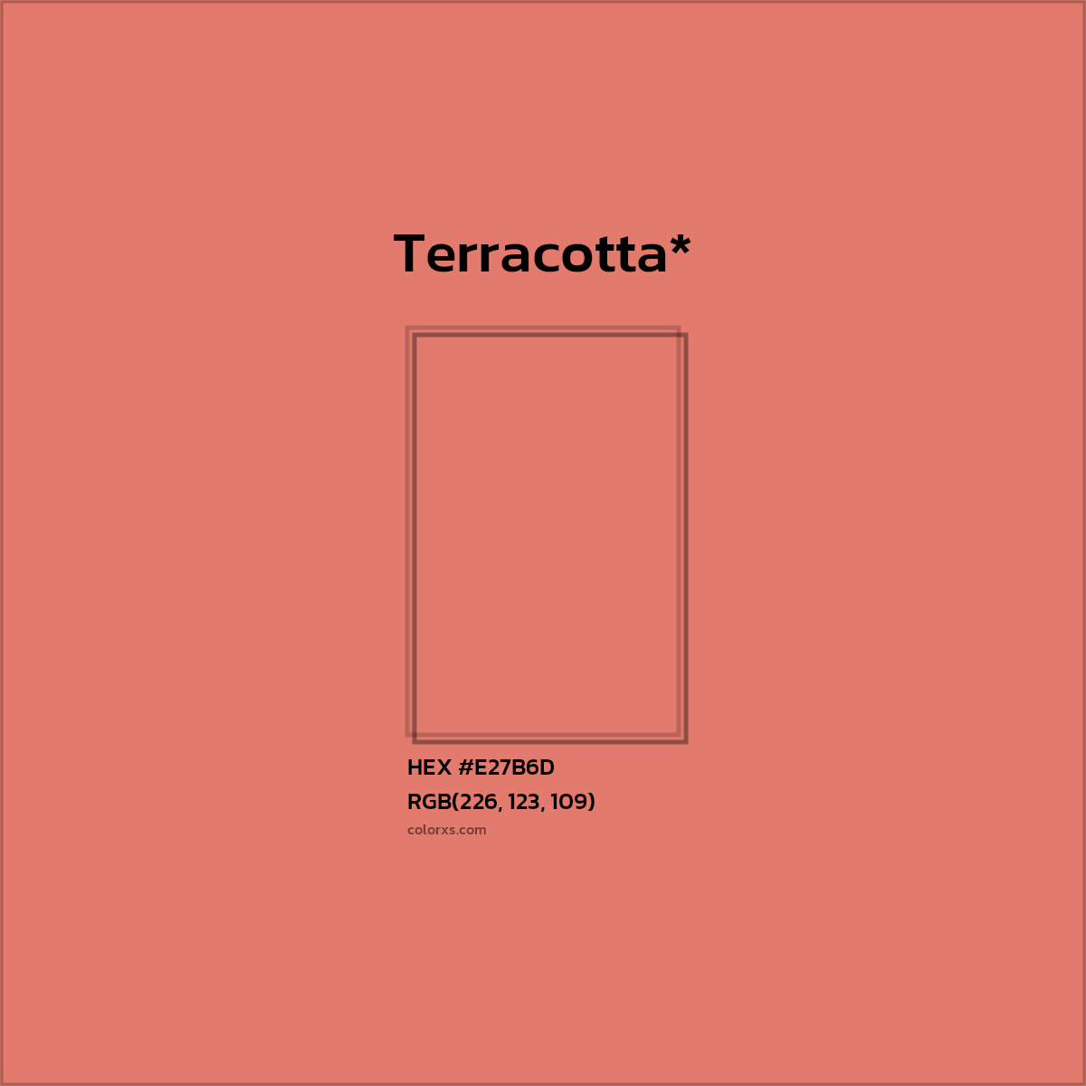 HEX #E27B6D Color Name, Color Code, Palettes, Similar Paints, Images