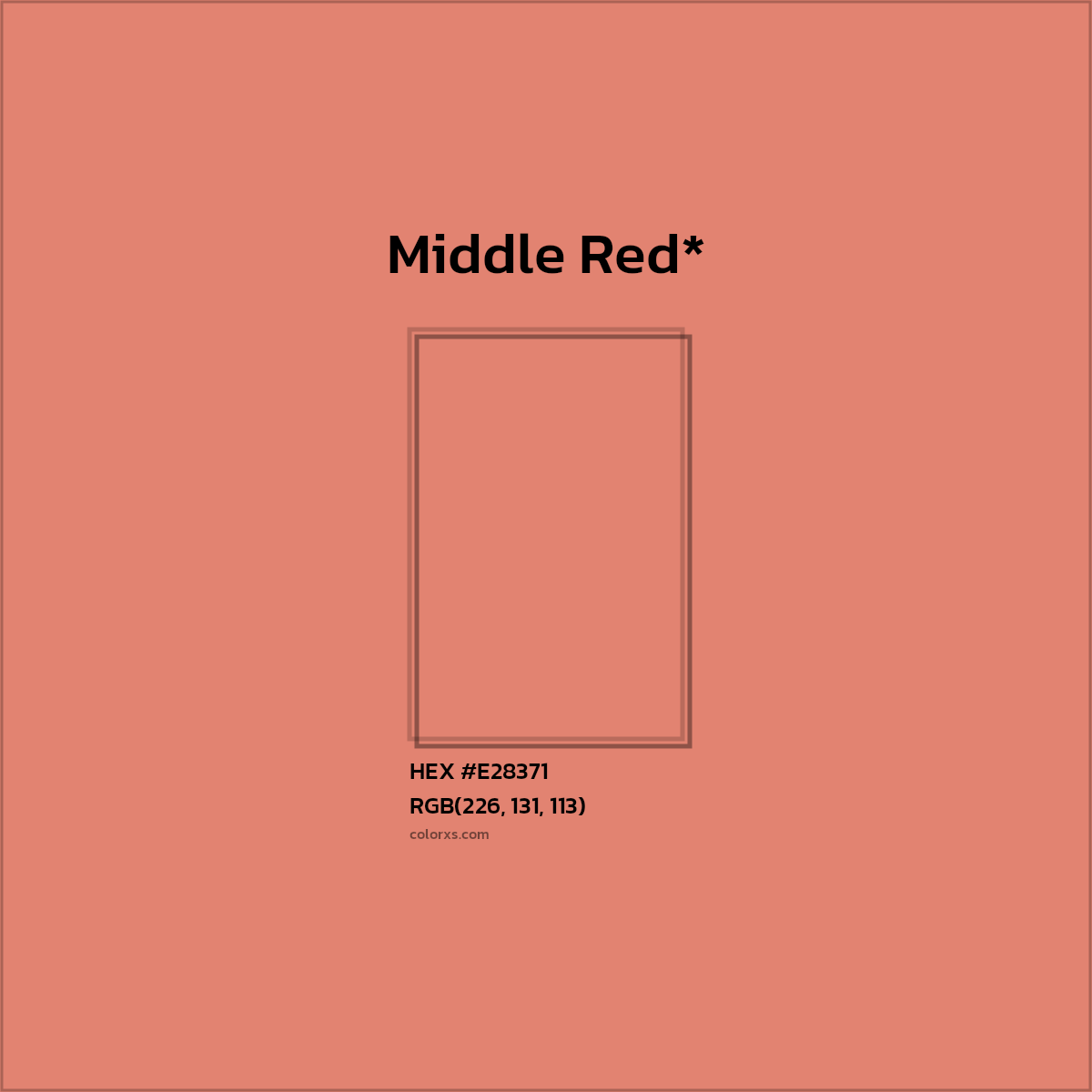 HEX #E28371 Color Name, Color Code, Palettes, Similar Paints, Images