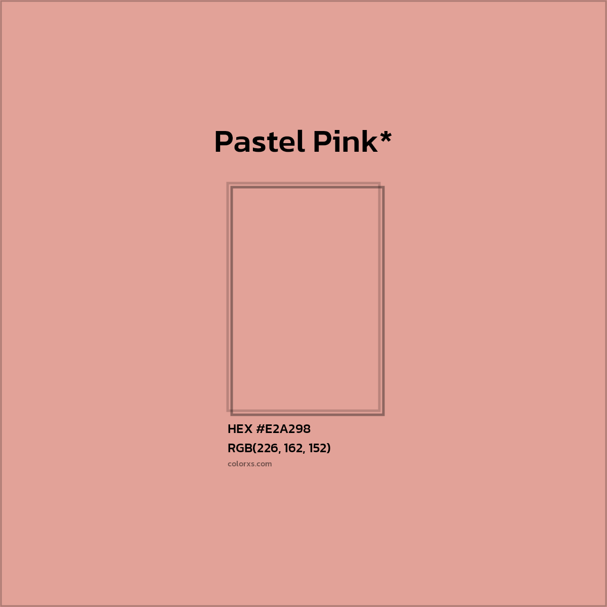 HEX #E2A298 Color Name, Color Code, Palettes, Similar Paints, Images