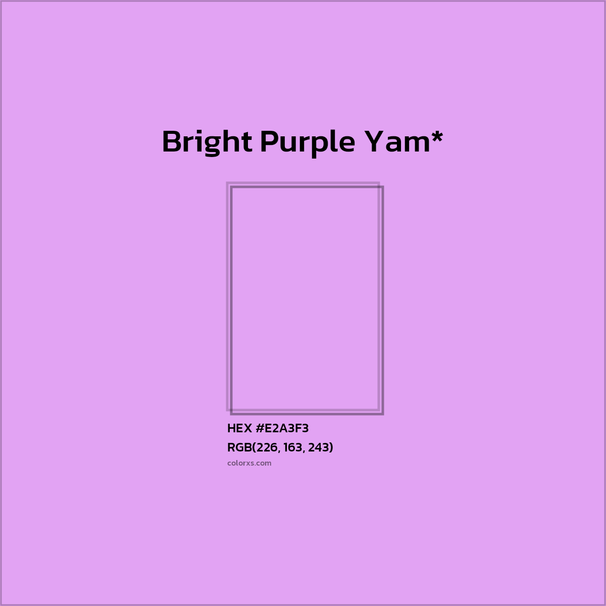 HEX #E2A3F3 Color Name, Color Code, Palettes, Similar Paints, Images