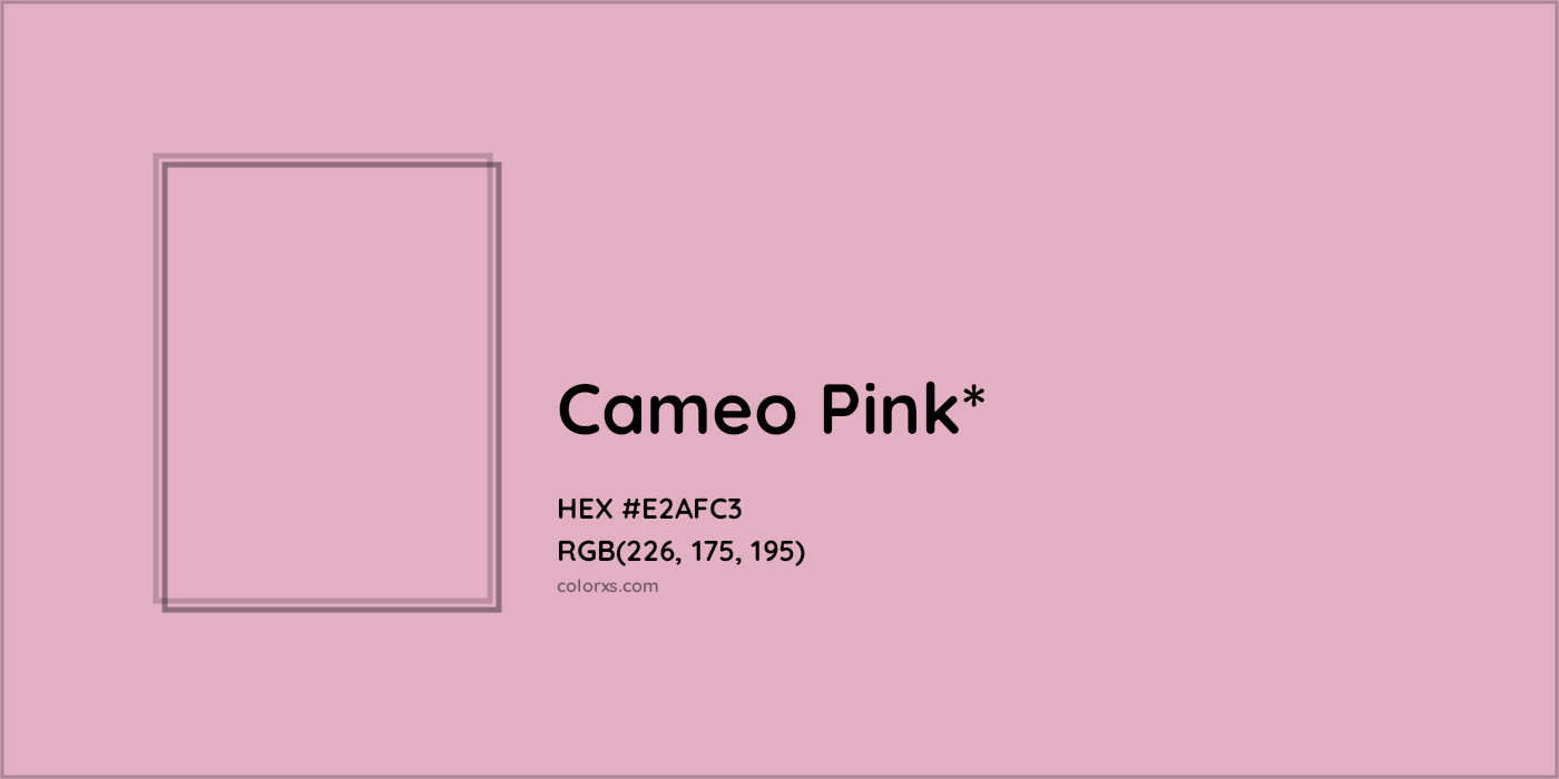 HEX #E2AFC3 Color Name, Color Code, Palettes, Similar Paints, Images
