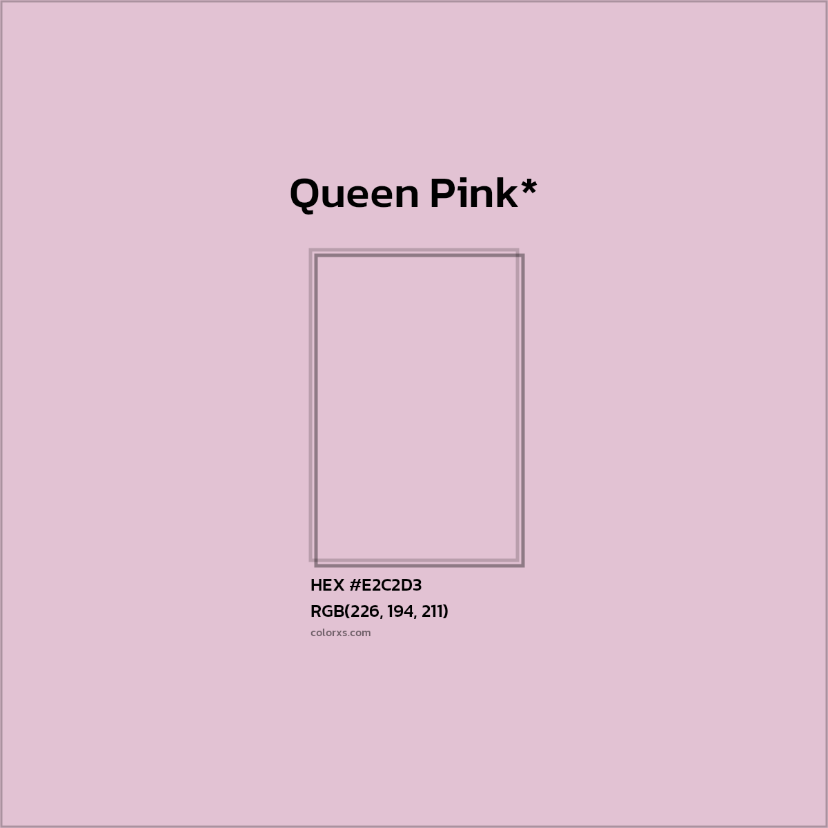 HEX #E2C2D3 Color Name, Color Code, Palettes, Similar Paints, Images