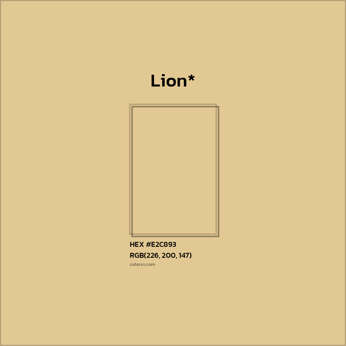 HEX #E2C893 Color Name, Color Code, Palettes, Similar Paints, Images