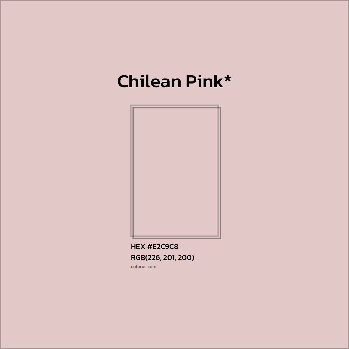 HEX #E2C9C8 Color Name, Color Code, Palettes, Similar Paints, Images
