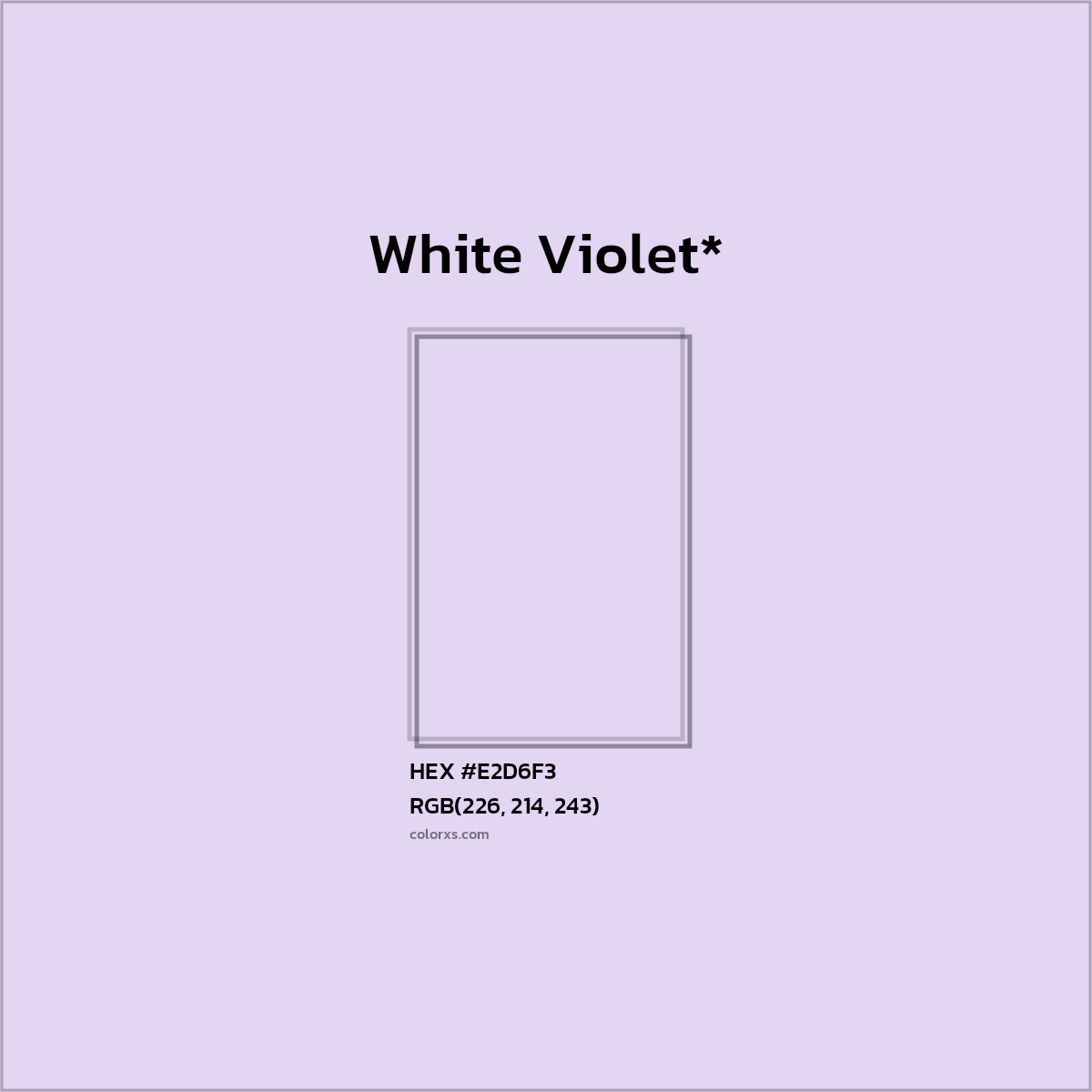 HEX #E2D6F3 Color Name, Color Code, Palettes, Similar Paints, Images