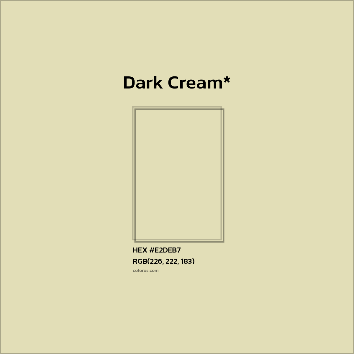 HEX #E2DEB7 Color Name, Color Code, Palettes, Similar Paints, Images