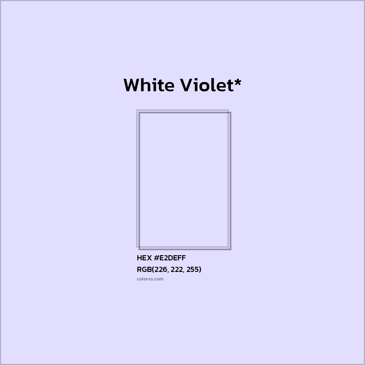 HEX #E2DEFF Color Name, Color Code, Palettes, Similar Paints, Images