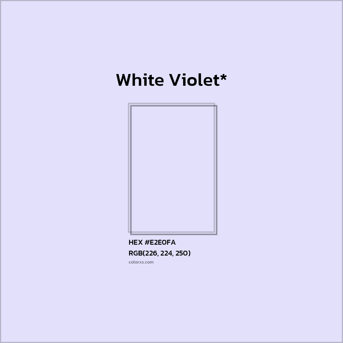 HEX #E2E0FA Color Name, Color Code, Palettes, Similar Paints, Images