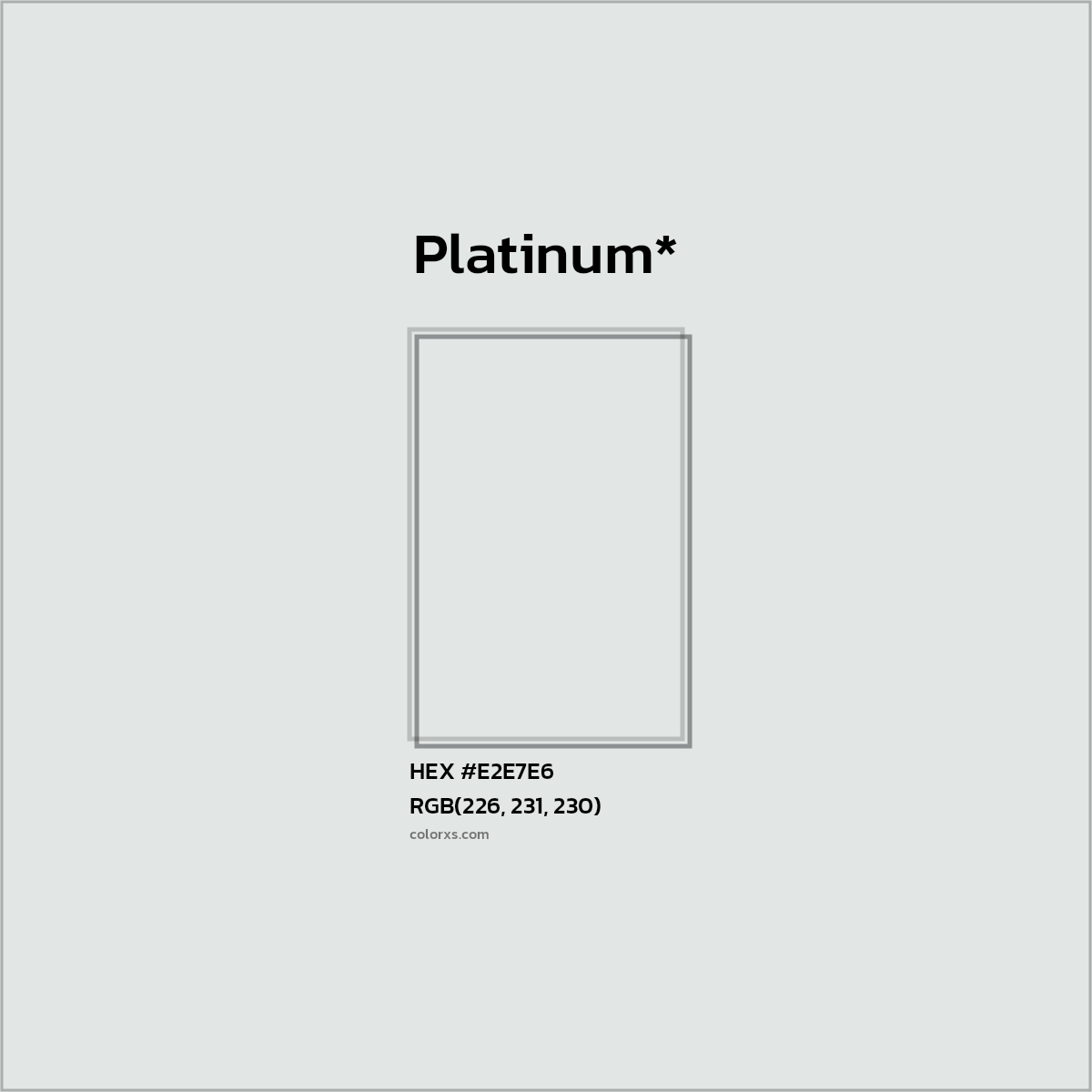HEX #E2E7E6 Color Name, Color Code, Palettes, Similar Paints, Images
