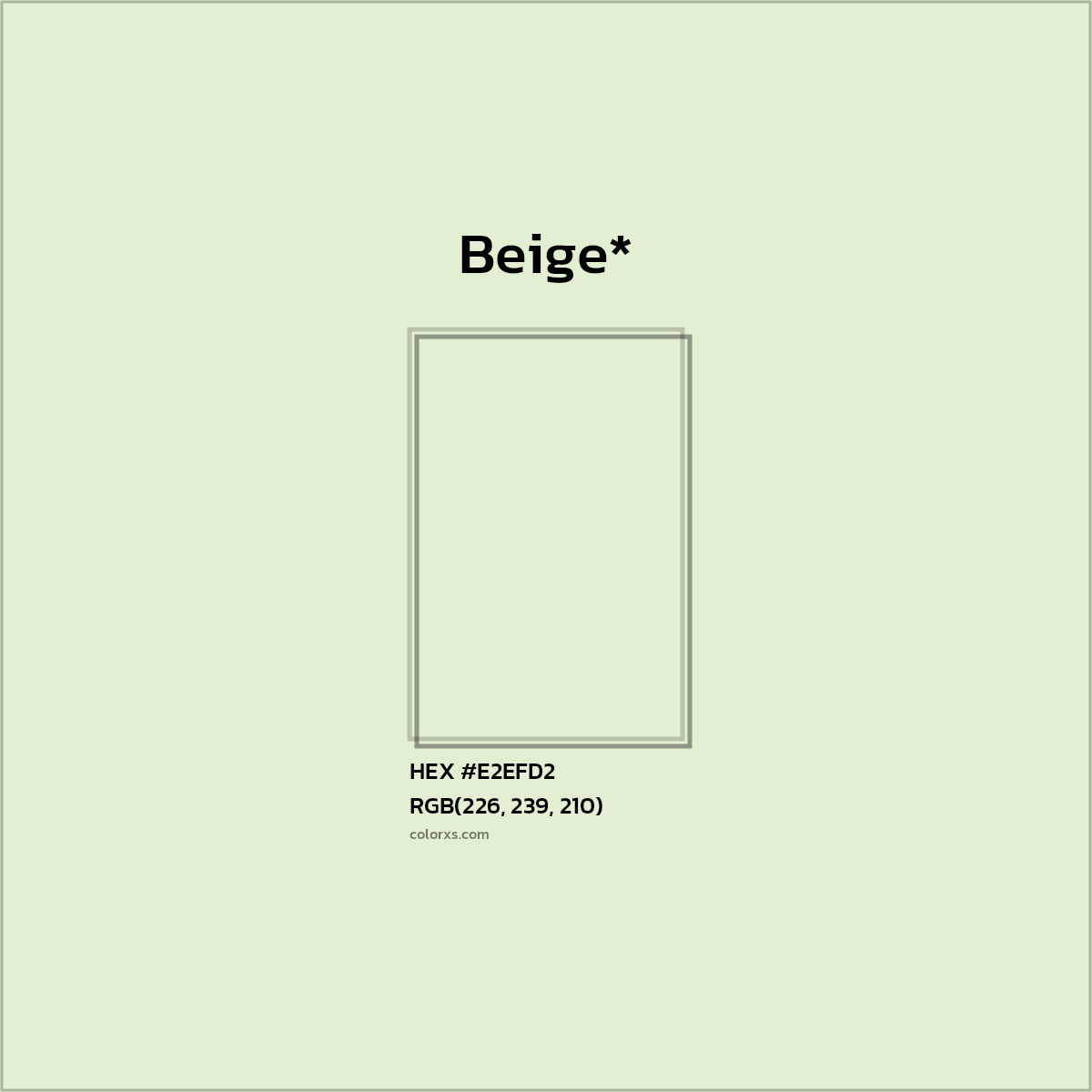 HEX #E2EFD2 Color Name, Color Code, Palettes, Similar Paints, Images