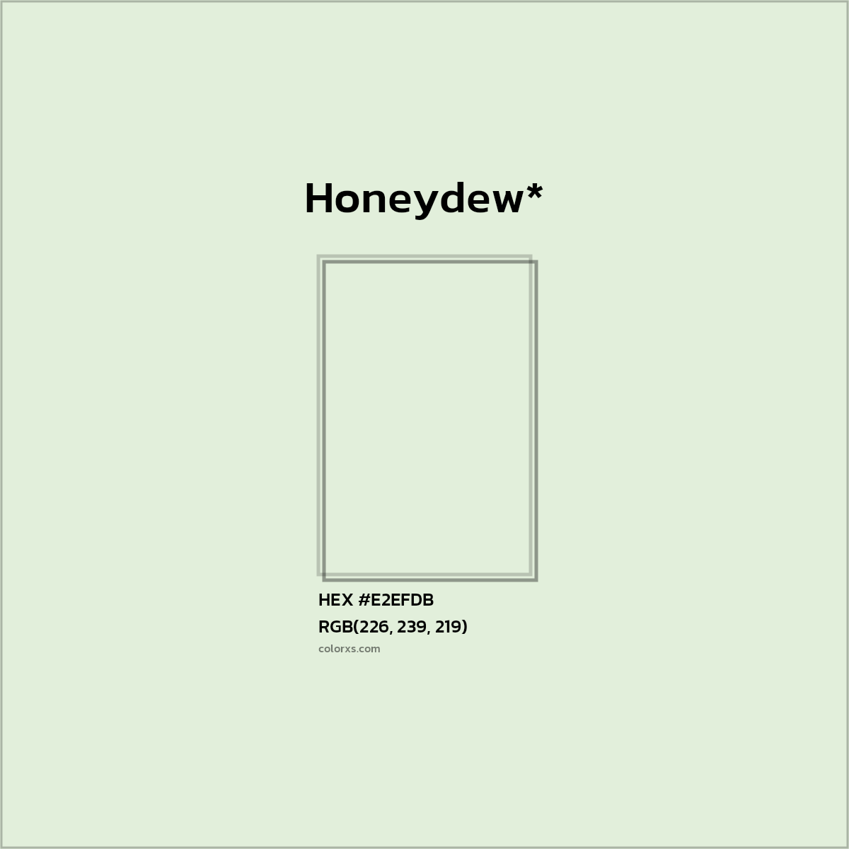 HEX #E2EFDB Color Name, Color Code, Palettes, Similar Paints, Images