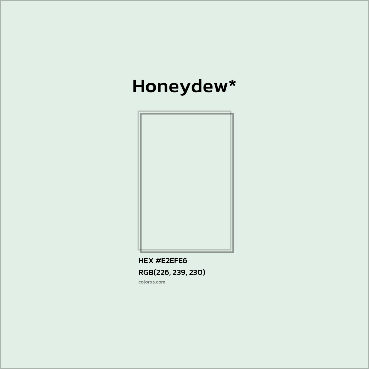 HEX #E2EFE6 Color Name, Color Code, Palettes, Similar Paints, Images