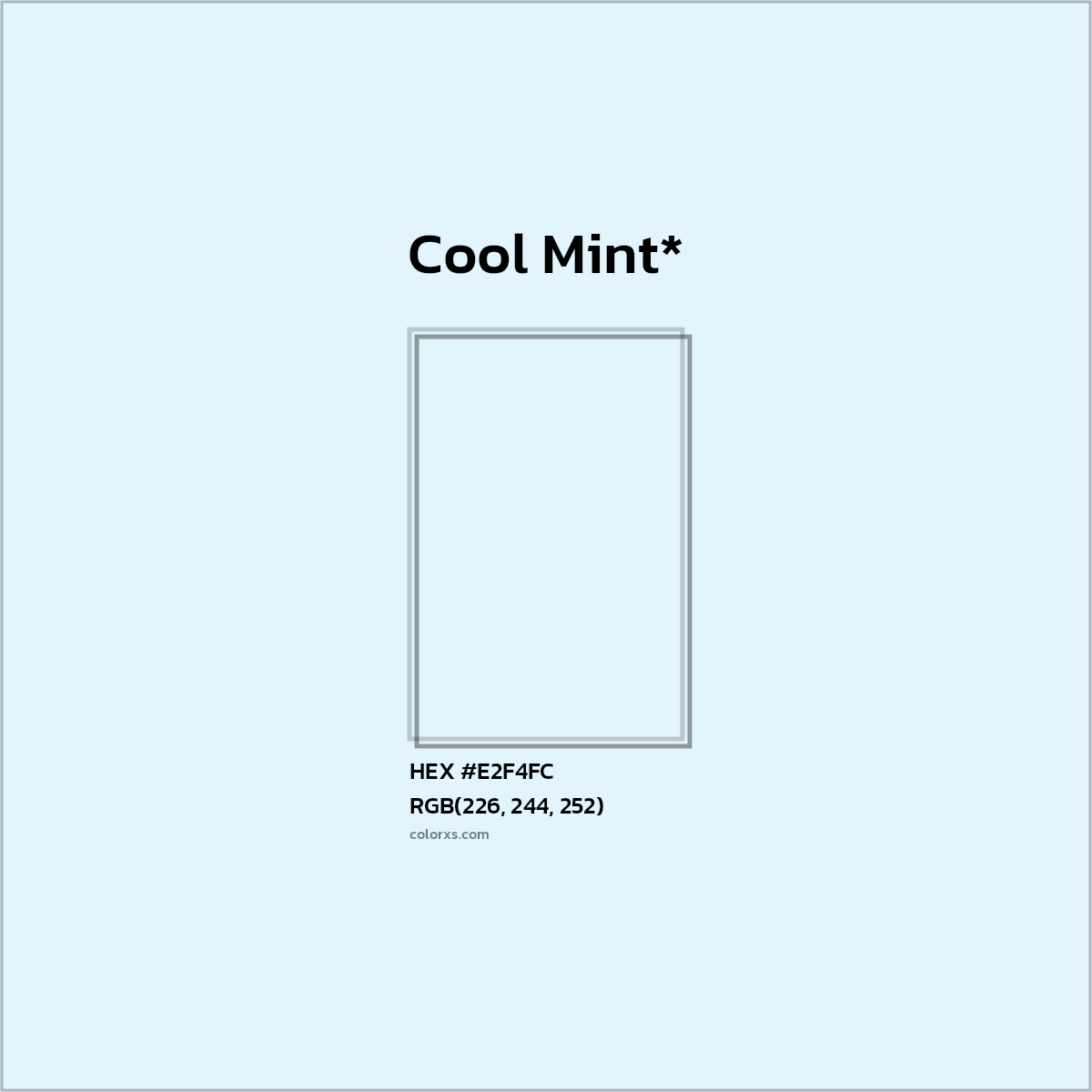 HEX #E2F4FC Color Name, Color Code, Palettes, Similar Paints, Images