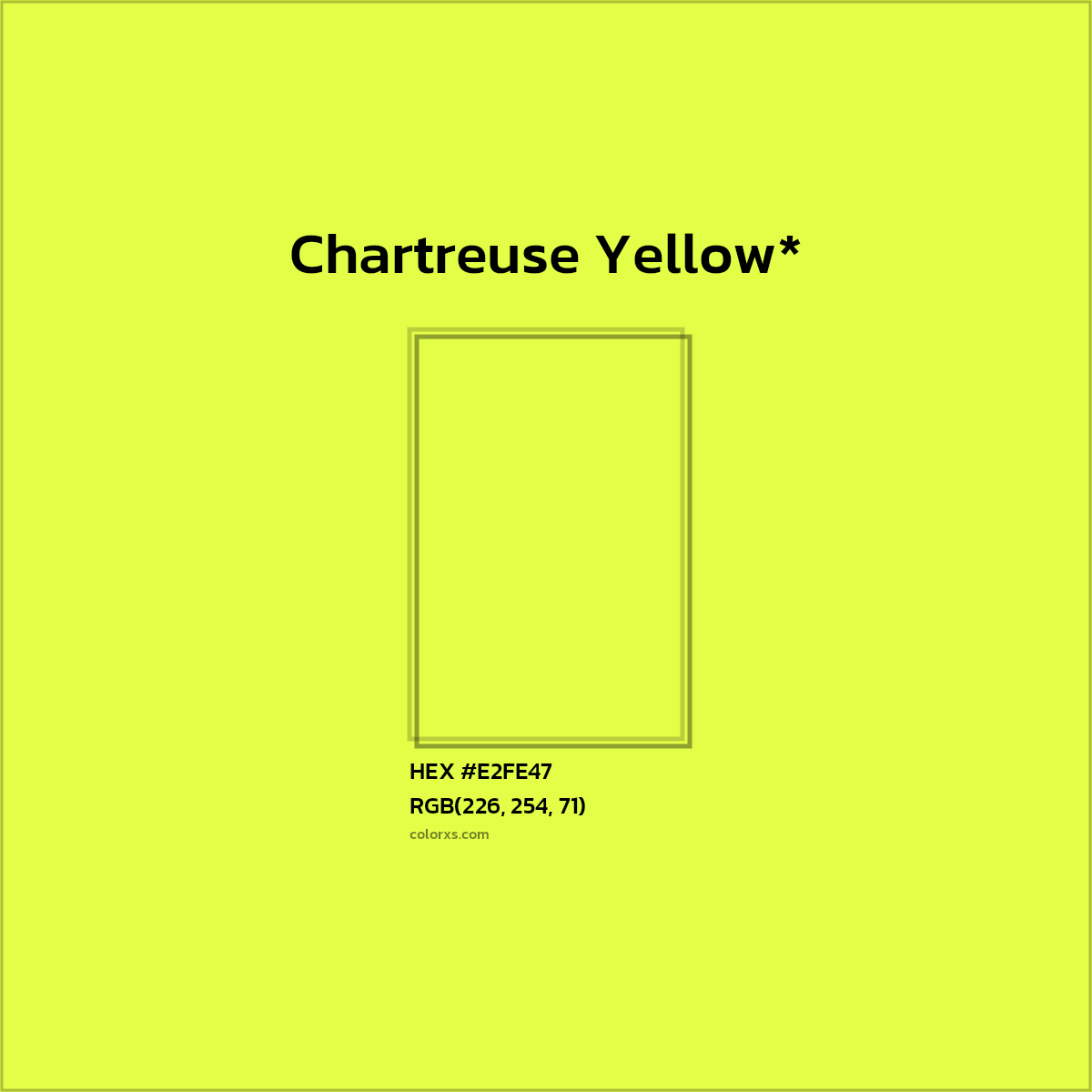 HEX #E2FE47 Color Name, Color Code, Palettes, Similar Paints, Images