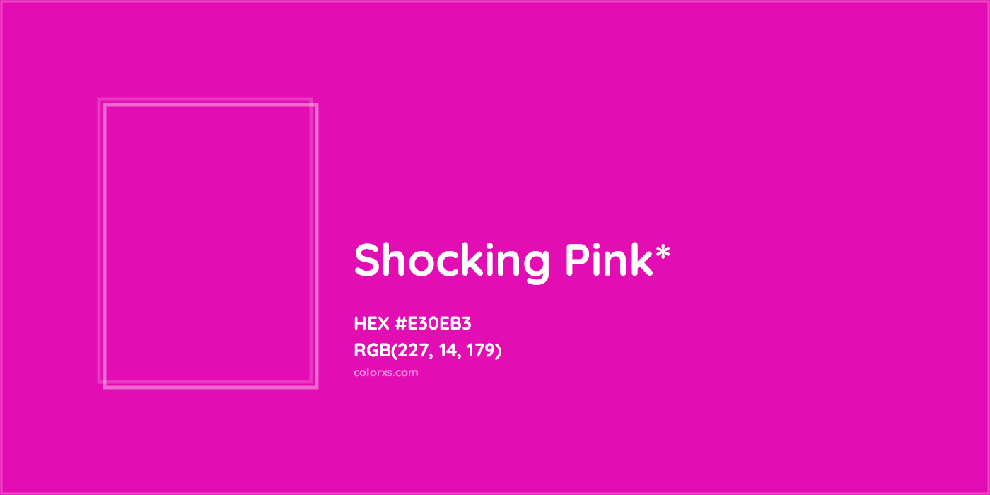 HEX #E30EB3 Color Name, Color Code, Palettes, Similar Paints, Images