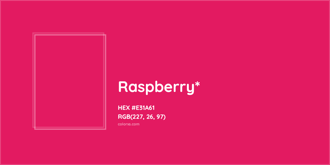 HEX #E31A61 Color Name, Color Code, Palettes, Similar Paints, Images
