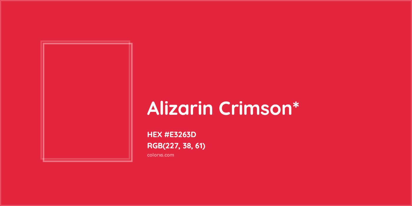 HEX #E3263D Color Name, Color Code, Palettes, Similar Paints, Images