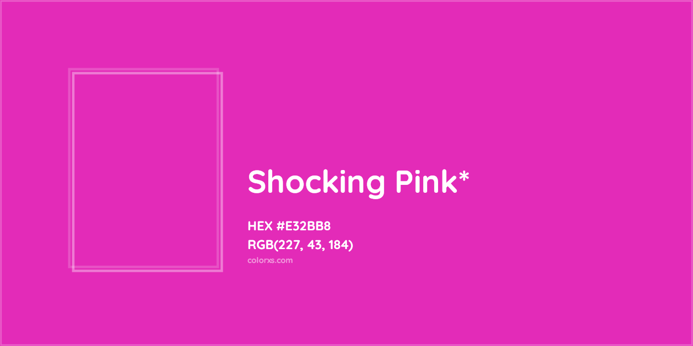 HEX #E32BB8 Color Name, Color Code, Palettes, Similar Paints, Images