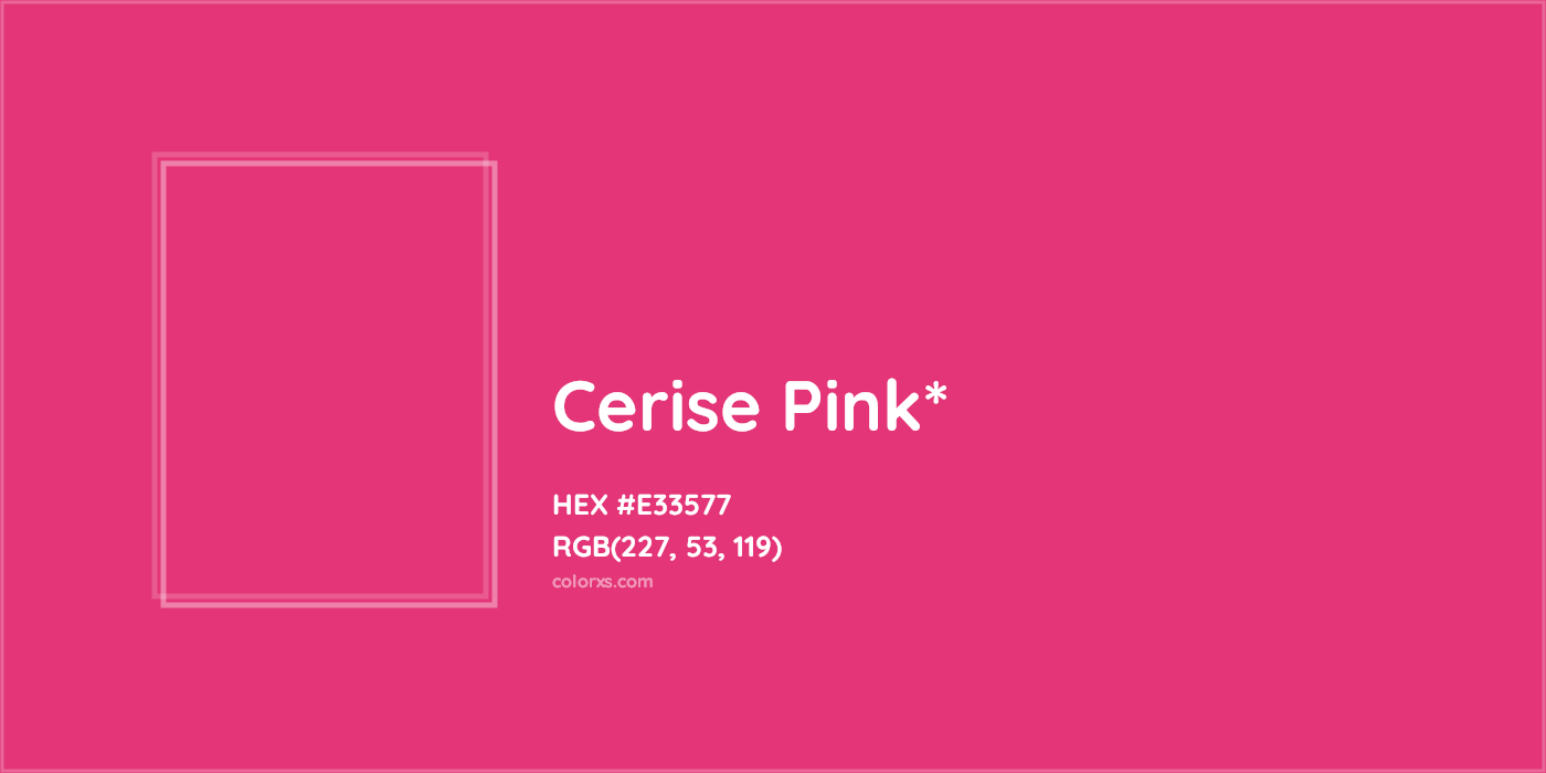 HEX #E33577 Color Name, Color Code, Palettes, Similar Paints, Images