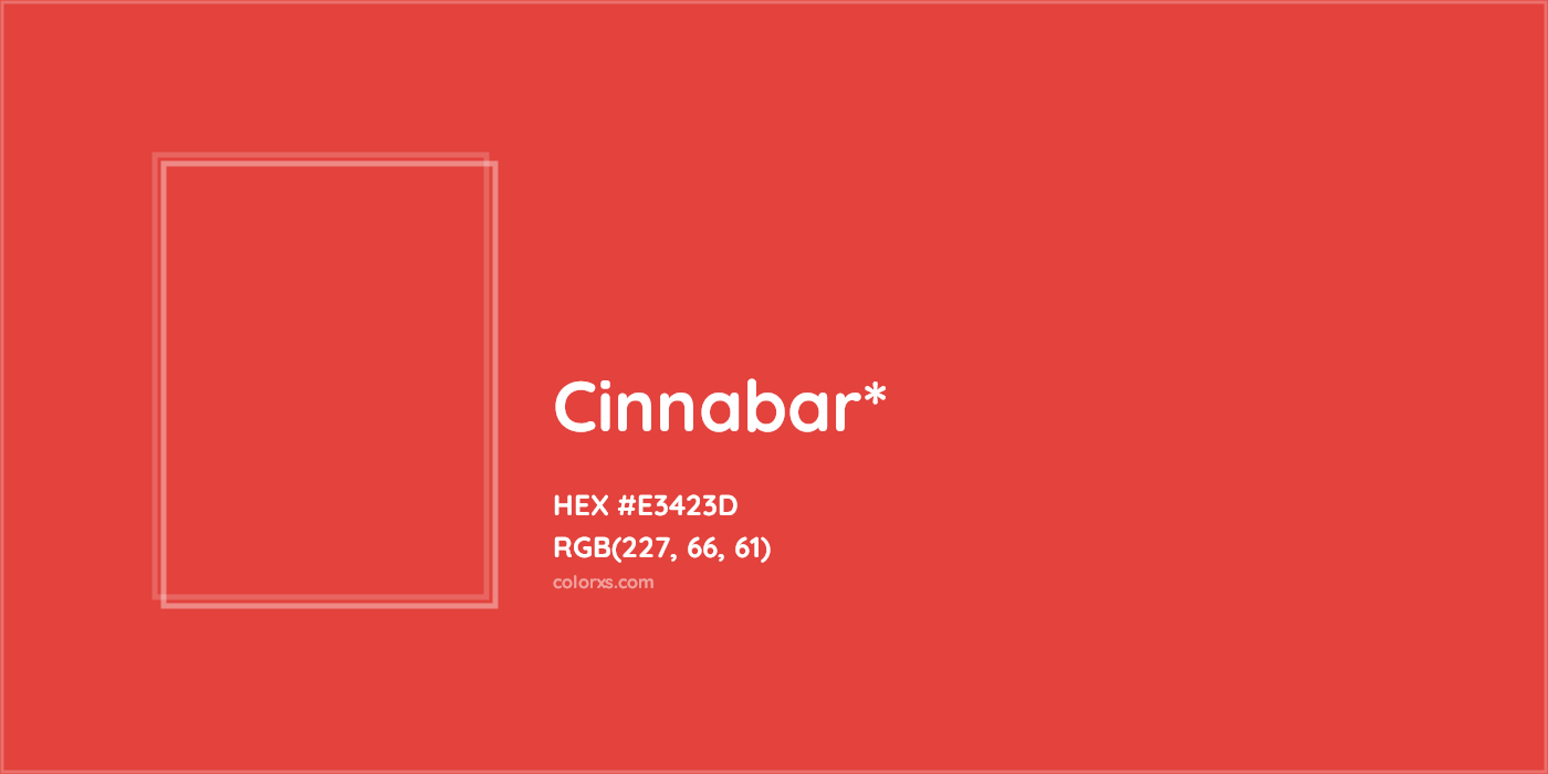 HEX #E3423D Color Name, Color Code, Palettes, Similar Paints, Images
