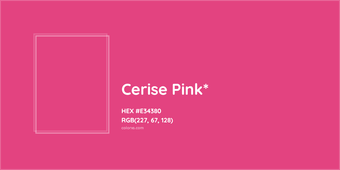 HEX #E34380 Color Name, Color Code, Palettes, Similar Paints, Images
