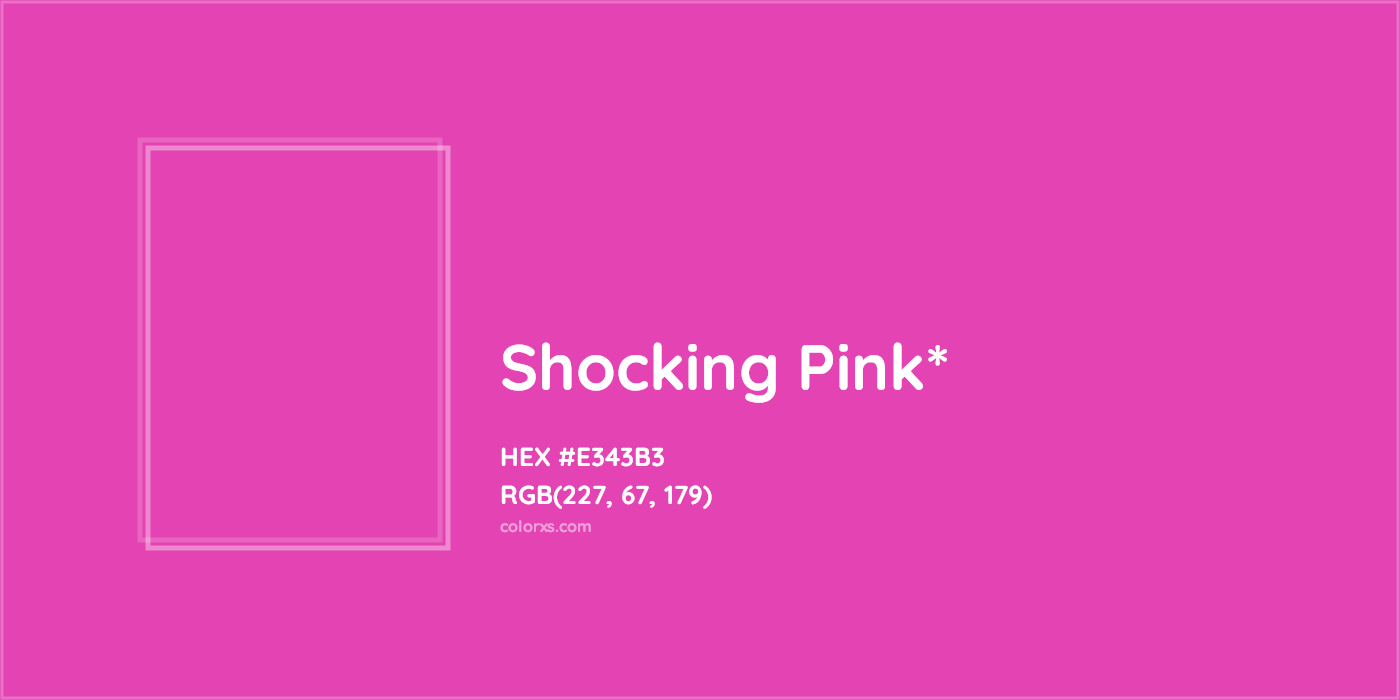 HEX #E343B3 Color Name, Color Code, Palettes, Similar Paints, Images