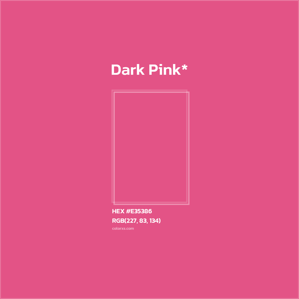 HEX #E35386 Color Name, Color Code, Palettes, Similar Paints, Images