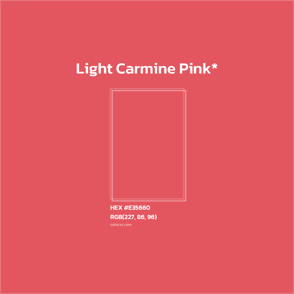 HEX #E35660 Color Name, Color Code, Palettes, Similar Paints, Images