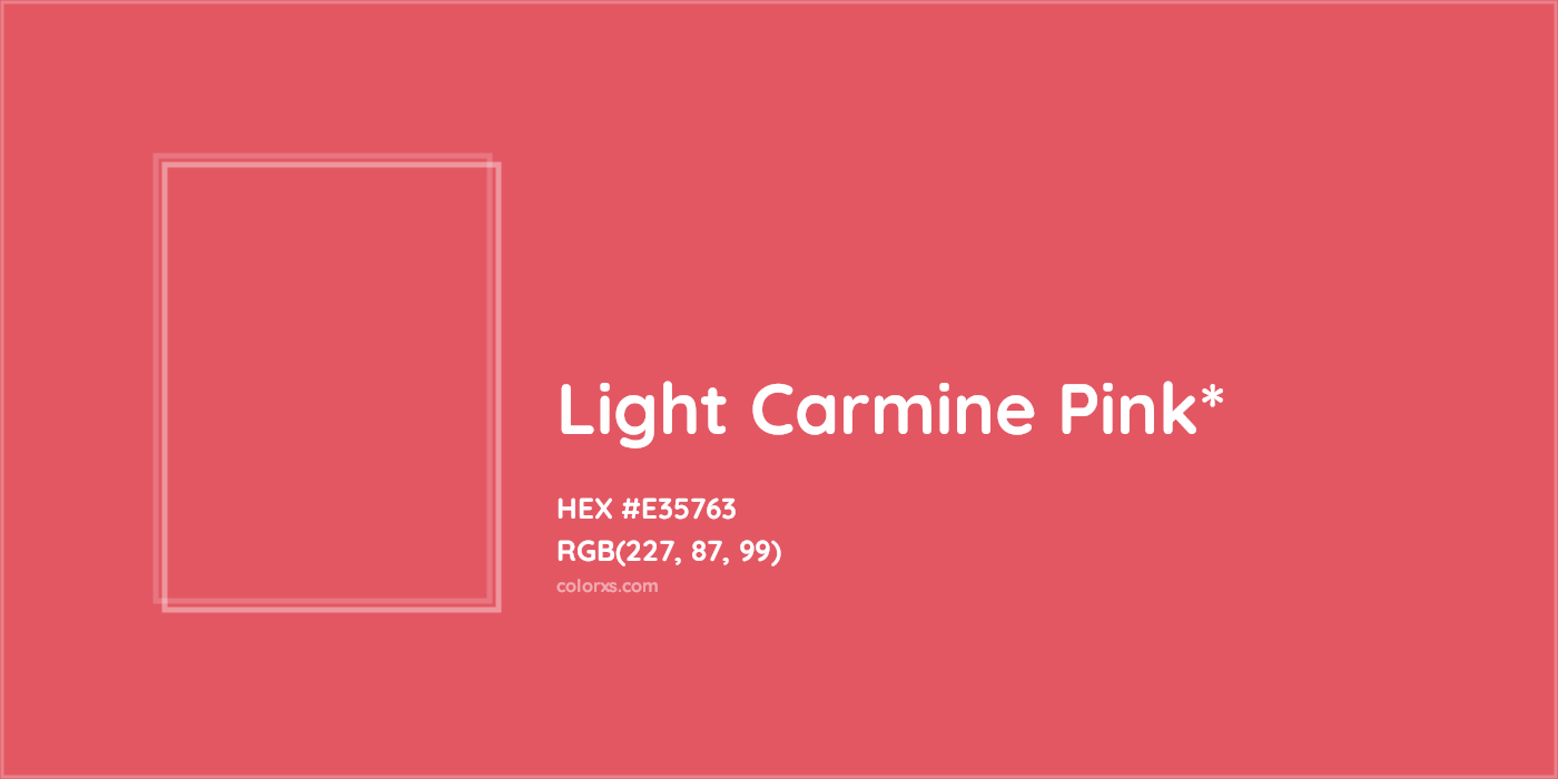 HEX #E35763 Color Name, Color Code, Palettes, Similar Paints, Images