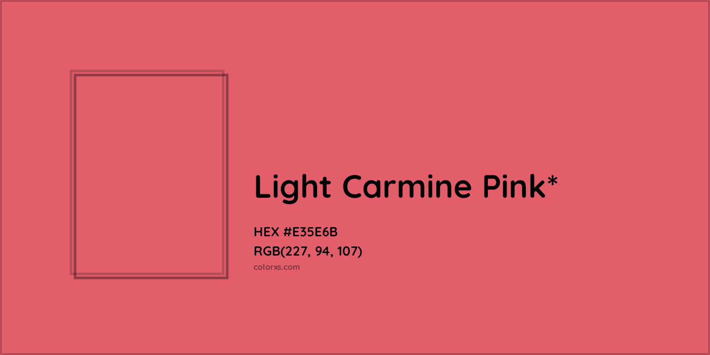 HEX #E35E6B Color Name, Color Code, Palettes, Similar Paints, Images