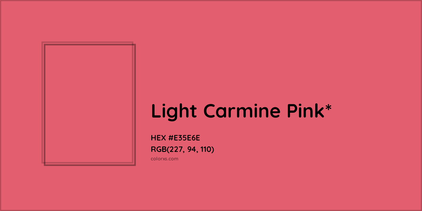 HEX #E35E6E Color Name, Color Code, Palettes, Similar Paints, Images