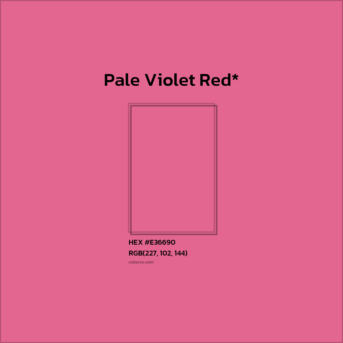 HEX #E36690 Color Name, Color Code, Palettes, Similar Paints, Images