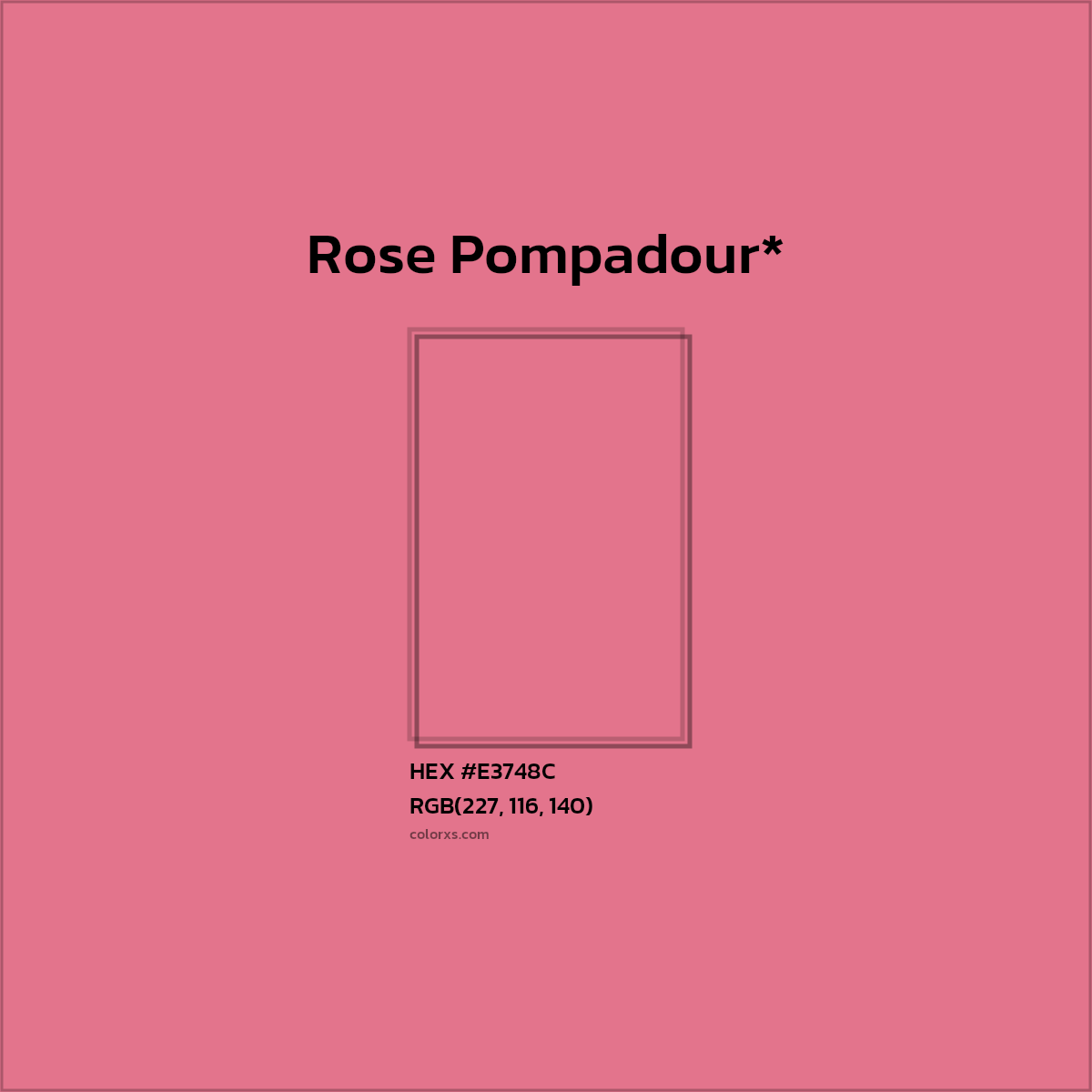 HEX #E3748C Color Name, Color Code, Palettes, Similar Paints, Images